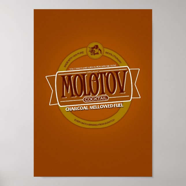 Molotov Cocktail Beer Poster (Framsidan)