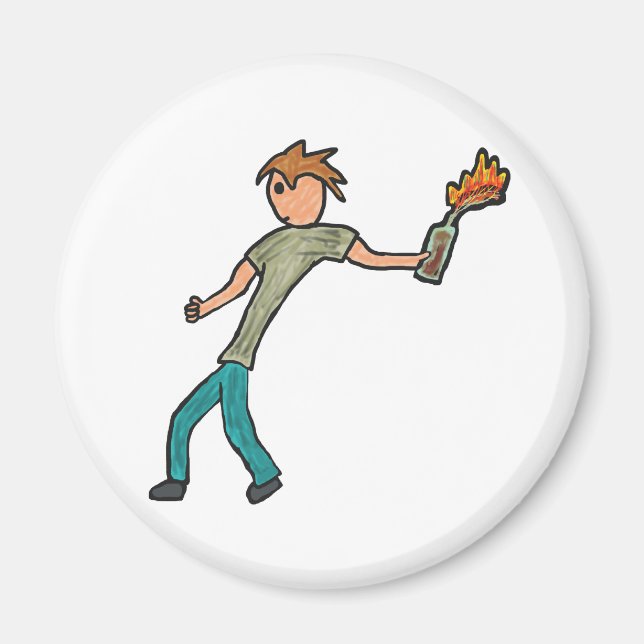 Molotov Cocktail Magnet (Framsidan)