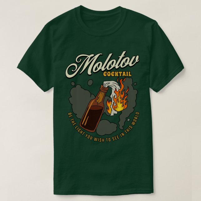 Molotov cocktail t shirt (Design framsida)