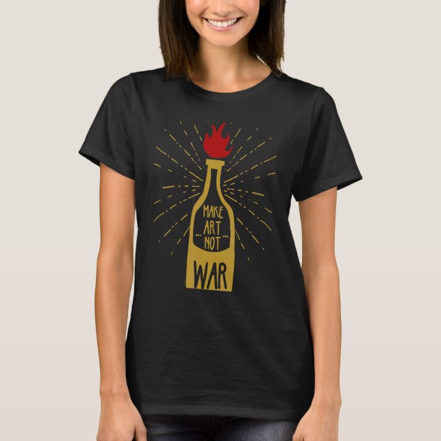 Molotov Solution Graffiti Activism 1 T Shirt (Framsida)