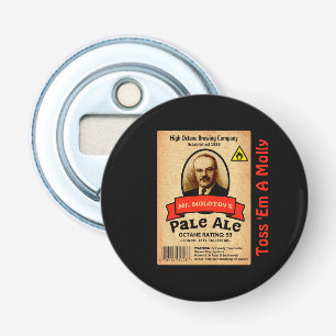 Molotovs Blek Ale Label Flasköppnare