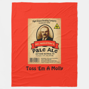 Molotovs Blek Ale Label Fleecefilt