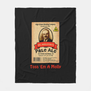 Molotovs Blek Ale Label Fleecefilt