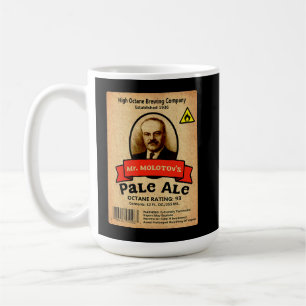 Molotovs Blek Ale Label Kaffemugg