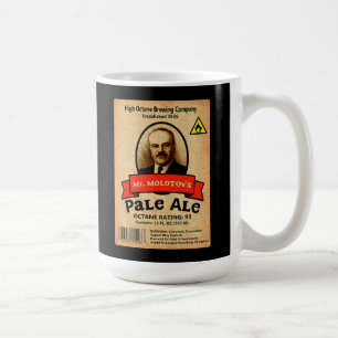 Molotovs Blek Ale Label Kaffemugg