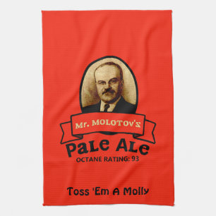 Molotovs Blek Ale Label Kökshandduk
