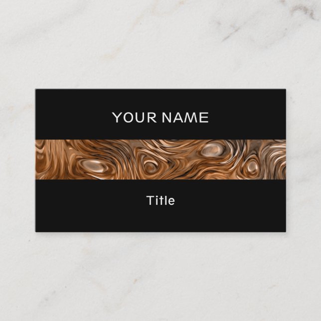 Molten "Copper" skriver ut rand svart bak Visitkort (Framsida)
