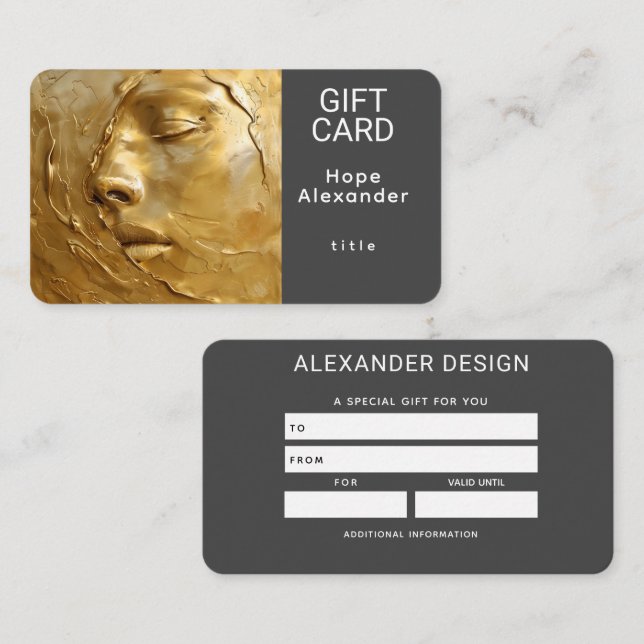 Molten Dreams Gift Visitkort (Fram/baksida)