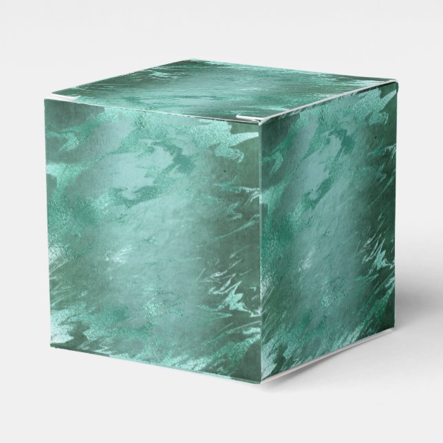 Molten Jade | Emerald Grönt Luxury Marble Presentaskar (Framsidan Sidan)