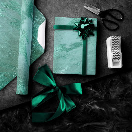 Molten Jade | Emerald Grönt Luxury Marble Presentpapper