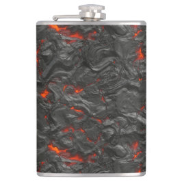 Molten lava vulcano black and red fickplunta