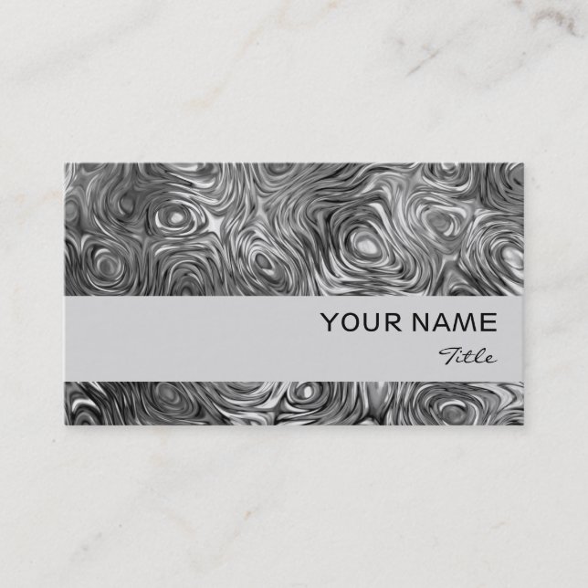 Molten print affärskort grått rand visitkort (Framsida)