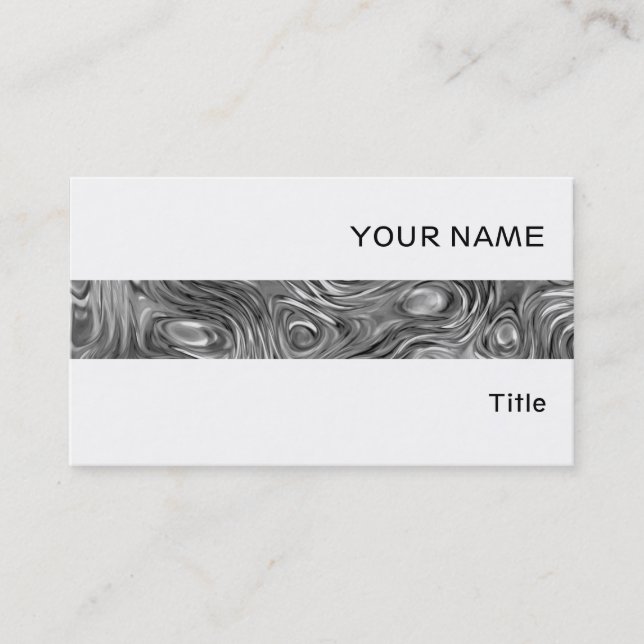 Molten print affärskort rand vit visitkort (Framsida)