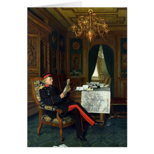 Moltke i Versailles, 1872 Hälsningskort (Framsidan)