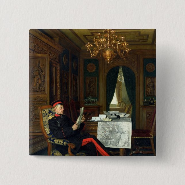 Moltke i Versailles, 1872 Knapp (Framsida)