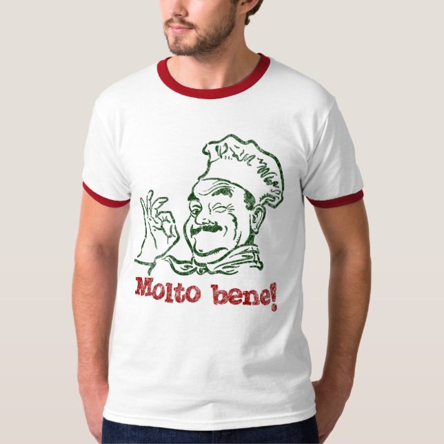 "Molto bene!", Vintage Tee Shirt (Framsida)