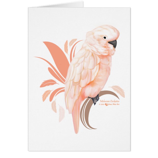Moluccan Cockatoo Hälsningskort (Framsidan)