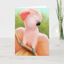 Moluccan Cockatoo-hälsningskort Kort