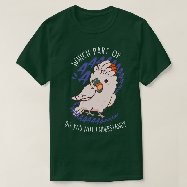 Moluccan Cockatoo Parrot Aaaa T Shirt (Design framsida)