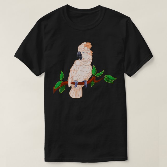 Moluccan Cockatoo vid Gren T Shirt (Design framsida)