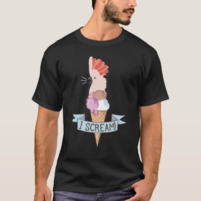 Moluccan kakaduaglasspapegoja t shirt (Framsida)
