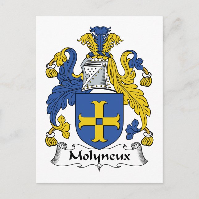Molyneux Family Crest Vykort (Framsida)