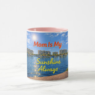 Mom är min solsken alltid mugg Ljus färgrik Mo
