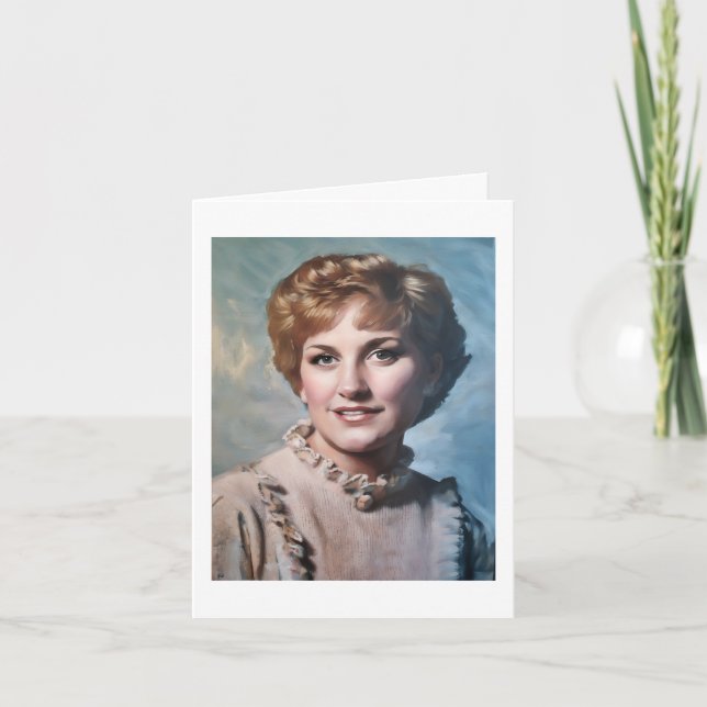 Mom as Computer Impasto Oil Painting  Kort (Framsida)