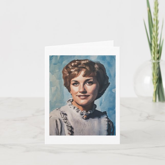 Mom as Computer Watercolor Painting  Kort (Framsida)