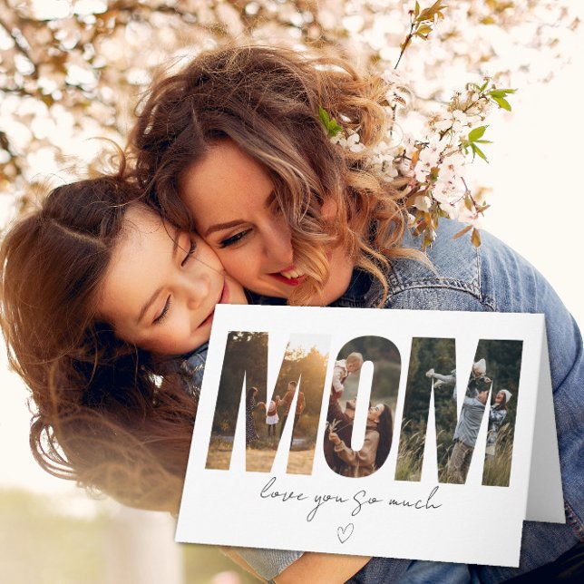 MOM Bildcollagekort – Anpassat meddelande (Skapare uppladdad)