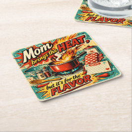 Mom brings the heat underlägg papper kvadrat