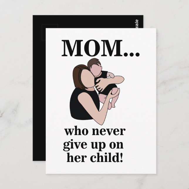 Mom Child Mother To Be  Vykort (Fram/baksida)