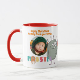  MOM Christmas PHOTO Gift Kids Cute Funny Monsters Mugg