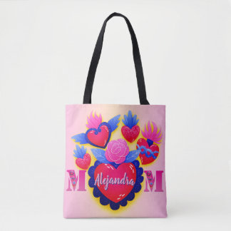 Mom corazones mexicanos Nombre editable Tygkasse