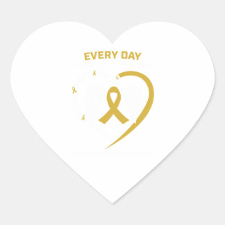 Mom Dad Women In Memory Daughter Childhood Cancer Hjärtformat Klistermärke