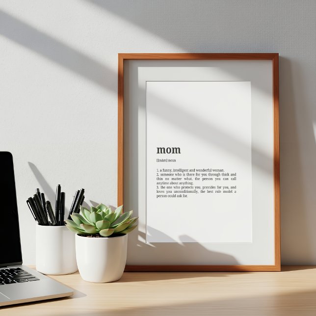 Mom Definition Poster | Dictionary Style (Skapare uppladdad)