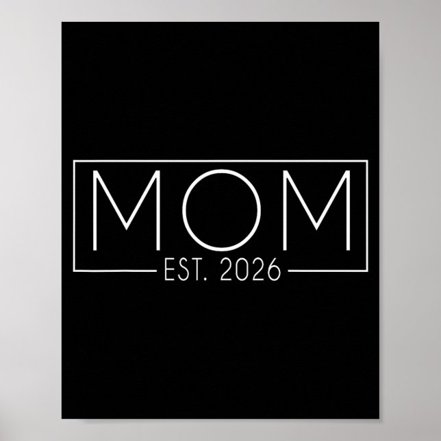 Mom Est. 2026 Expect Baby 2026, Father 2026 New Da Poster (Framsidan)