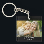 Mom Est. Photo New Mom Gift Keychain<br><div class="desc">Mom Est. Photo New Mom Gift Keychain you can customize. Simply replace the photo with your own photo and change the year(s) to the year(s) you became a mom.</div>