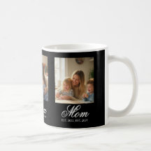 Mom Established Black Elegant Script 3 Photo