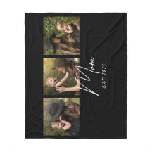 Mom Established Elegant Script Black 3 Photo