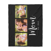 Mom Established Elegant Script Black 3 Photo