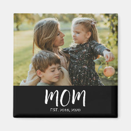 Mom Established Est. Photo Mother's Day Magnet