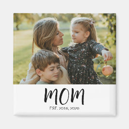 Mom Established Est. Photo Mother's Day Magnet