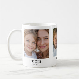 Mom Established Modern Black 3 Photo Kaffemugg