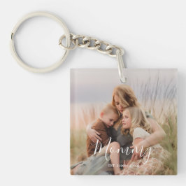 Mom Established Modern Elegant Script Photo