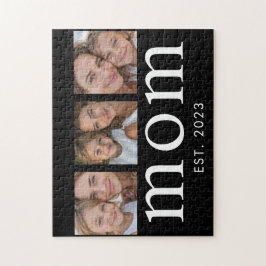 Mom Established Modern Minimal 3 Photo Pussel