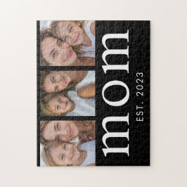 Mom Established Modern Minimal 3 Photo Pussel