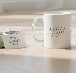 Mom Established New Mom Gift Coffee Mug Kaffemugg