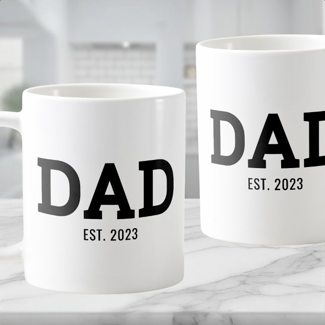 Mom Established New Mom Gift Kaffemugg (Skapare uppladdad)