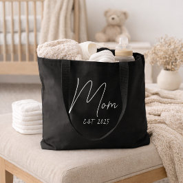 Mom Established New Mom Gift Tote Bag Tygkasse